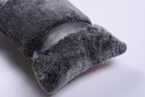 Shearling & Leather Lumbar Pillow by Homelosophy