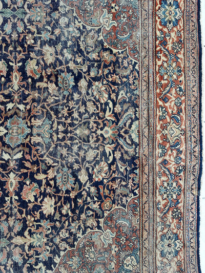 Antique Persian Mahal Rug 8’3”x12’ - Circa 1900 Treasure by Rugistan - product image 6 for Resin Society