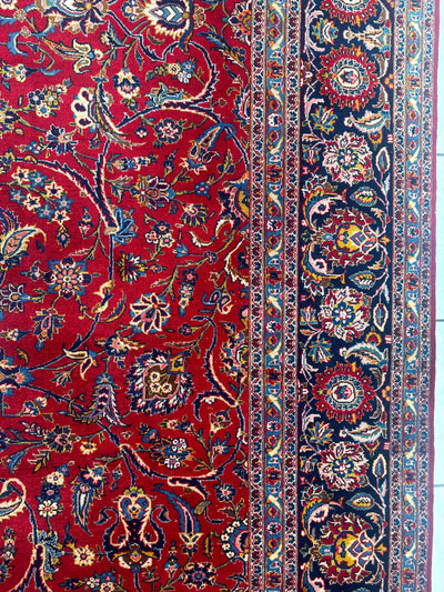 Incredible Persian Kashan All Over Wool Rug 10’2” x 14’ by Rugistan - product image 10 for Resin Society