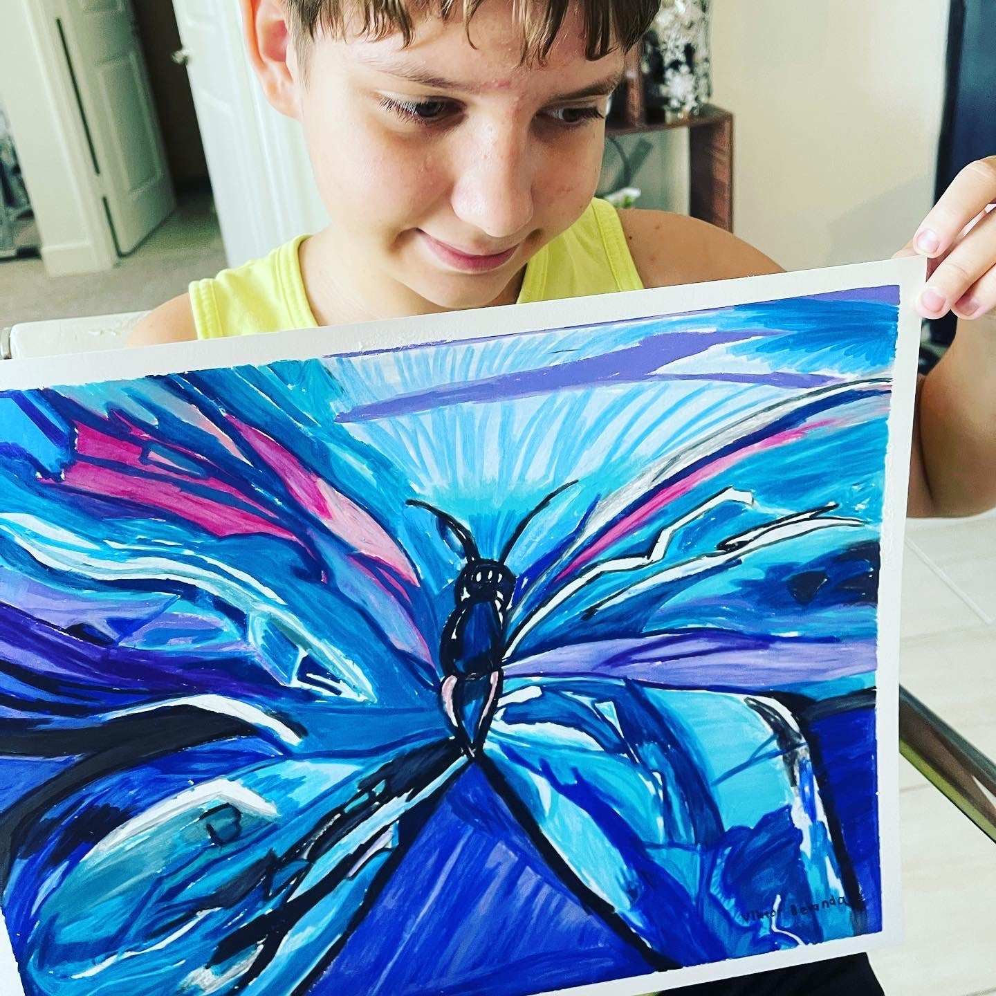 Purple Butterfly 🦋- Art Prints detail image - Resin Society