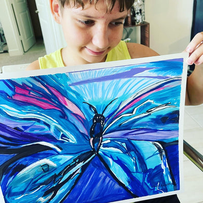 Purple Butterfly 🦋- Art Prints detail image - Resin Society