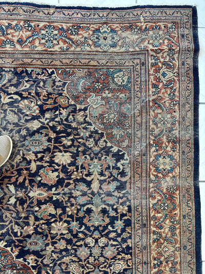 Antique Persian Mahal Rug 8’3”x12’ - Circa 1900 Treasure by Rugistan - product image 7 for Resin Society