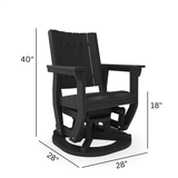 SoPoly Callaway Swivel Glider outdoor chair in multiple colors