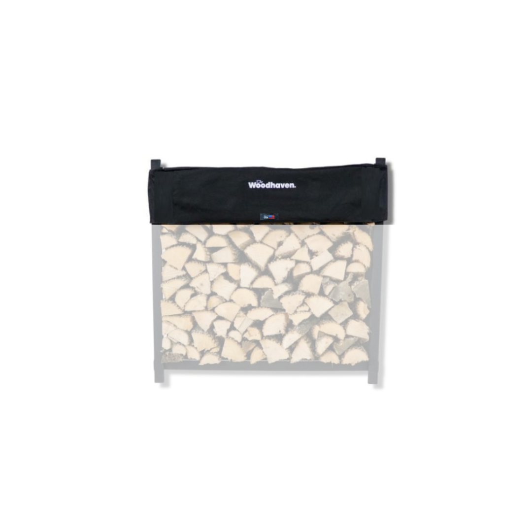 Woodhaven Standard Firewood Rack Seasoning Cover in various sizes