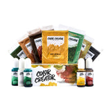 Color Creator Greenland Gift Pack showing 12 bottles and bags of inks, powders, and glitter