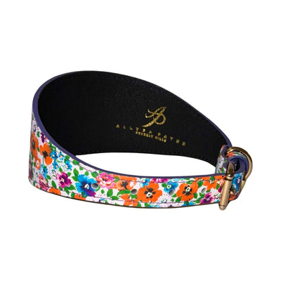 Poppy & Pansy Italian Leather 3” Wide Style Collar