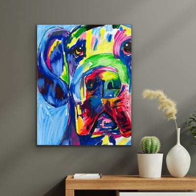 Colorful Great Dane - Art Prints detail image - Resin Society