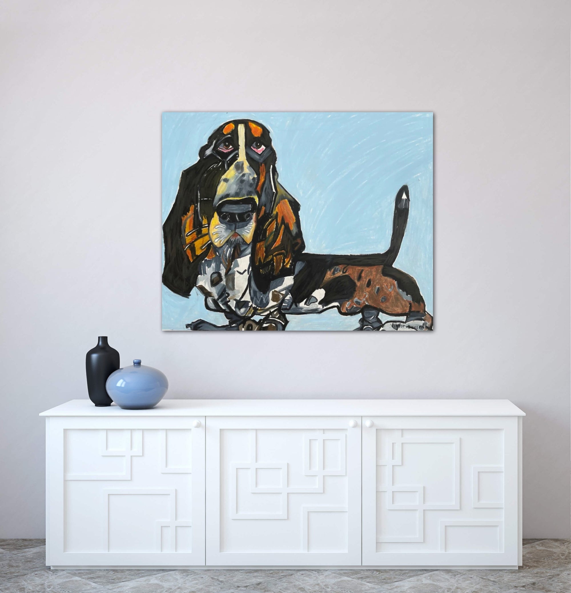 Cute Basset Hound - Art Prints detail image - Resin Society