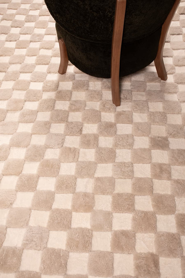 Checkered – High and Low Shearling Rug