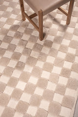 Checkered – High and Low Shearling Rug by Homelosophy