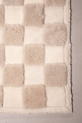 Checkered – High and Low Shearling Rug by Homelosophy