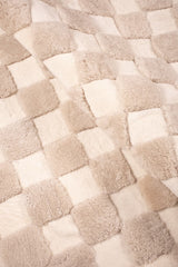 Checkered – High and Low Shearling Rug by Homelosophy