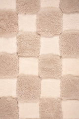 Checkered – High and Low Shearling Rug by Homelosophy