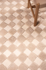 Checkered – High and Low Shearling Rug by Homelosophy
