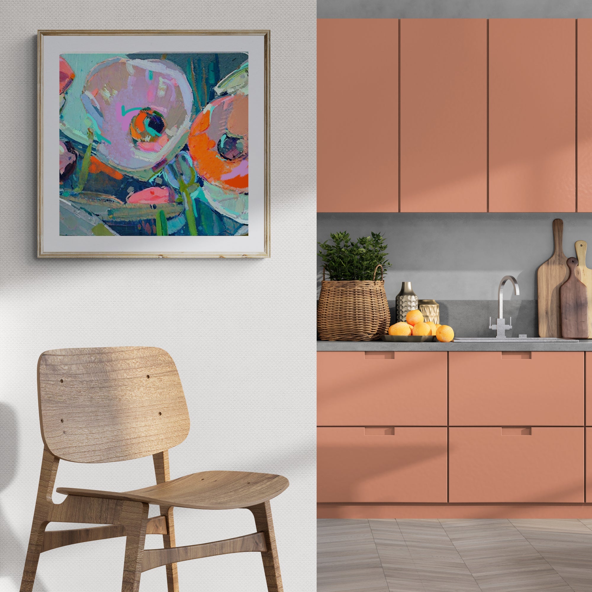 Canvas Print: Chromatic Pulse by Tailored Canvases - product image 4 for Resin Society