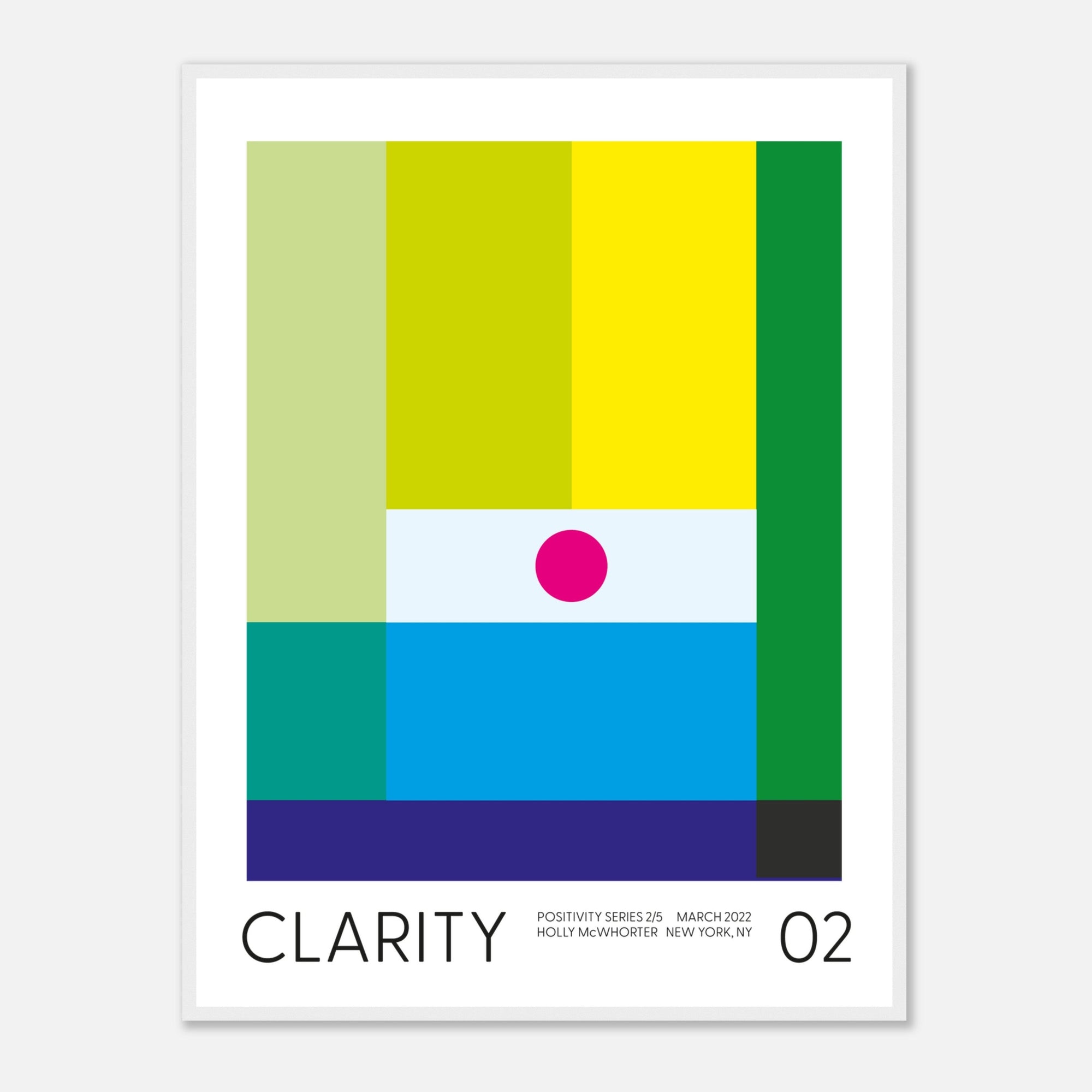 Positivity Series #2: CLARITY Framed Art Print by Holly McWhorter Art: Paintings and Art Prints - product image 3 for Resin Society
