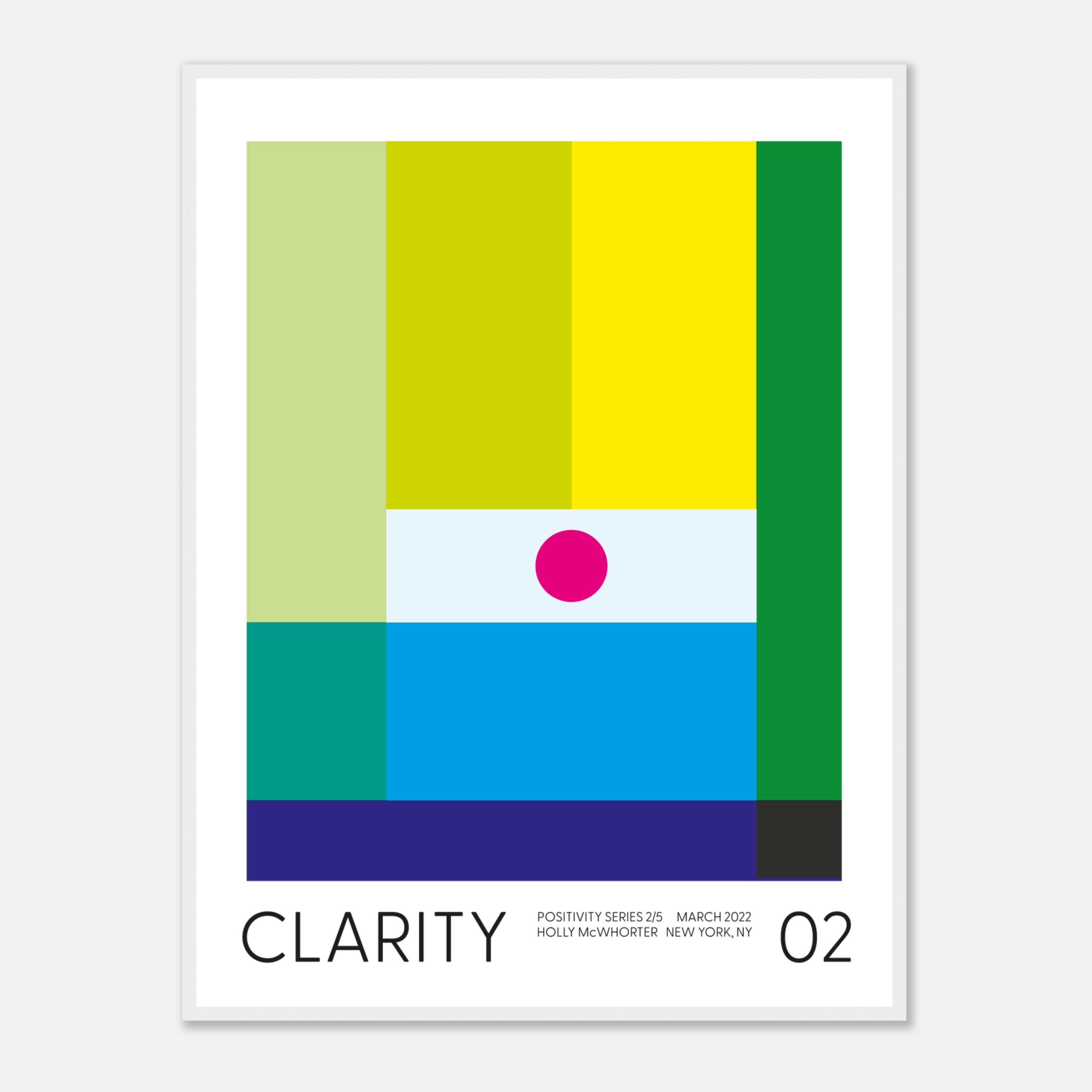 Positivity Series #2: CLARITY Framed Art Print by Holly McWhorter by Holly McWhorter Art: Paintings and Art Prints - product image 3 for Resin Society