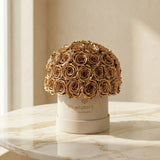 Classic Beige Suede Superdome Box by The Million Roses - product image 2 for Resin Society