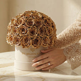Classic Beige Suede Superdome Box by The Million Roses - product image 4 for Resin Society