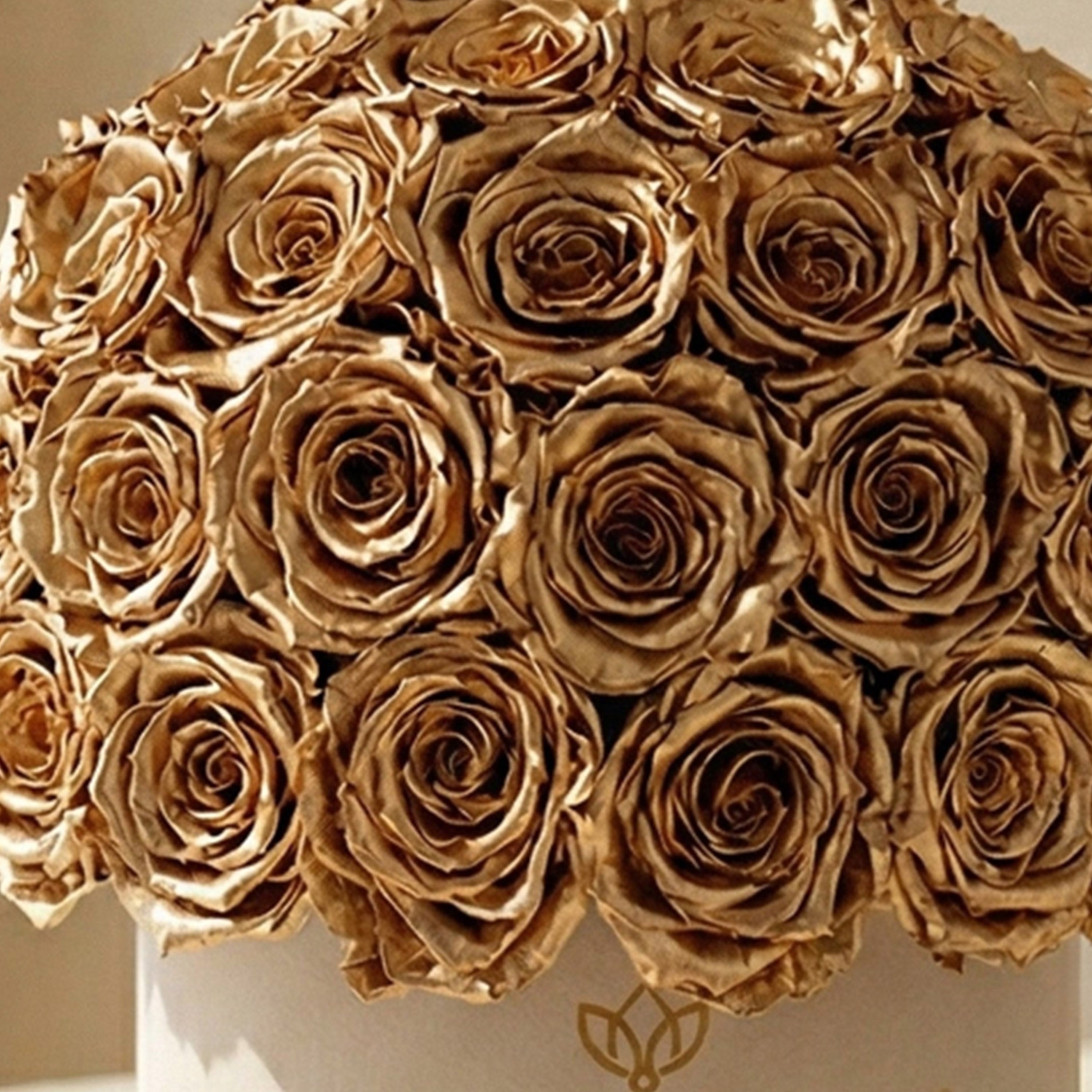 Classic Beige Suede Superdome Box by The Million Roses - product image 3 for Resin Society