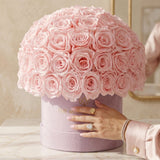 Classic Light Pink Suede Superdome Box by The Million Roses - product image 4 for Resin Society