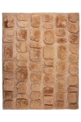 Cobblestone – Custom Sheepskin & Shearling Rug by Homelosophy