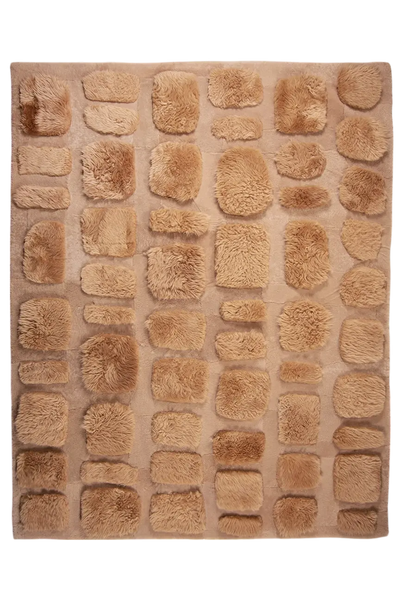 Cobblestone – Custom Sheepskin & Shearling Rug by Homelosophy