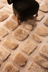 Cobblestone – Custom Sheepskin & Shearling Rug by Homelosophy