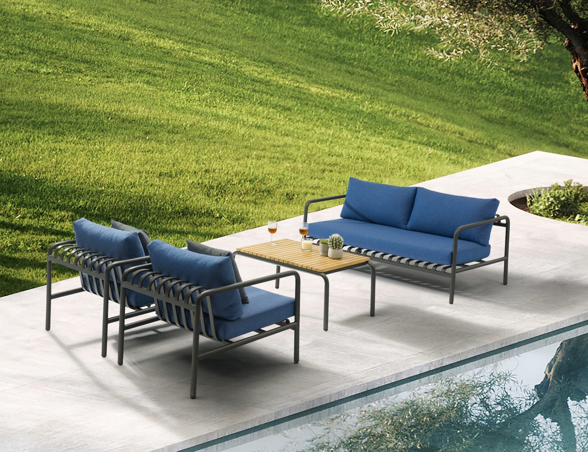 Andrea 4-Pieces Outdoor Collection by DEKOR - product image 8 for Resin Society