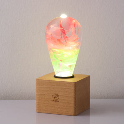 EP Light Coral decorative resin LED bulb with coral-inspired design