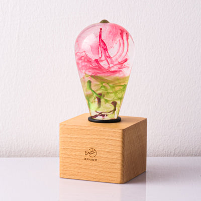 EP Light Coral decorative resin LED bulb with coral-inspired design