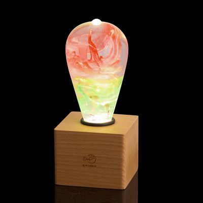 EP Light Coral decorative resin LED bulb with coral-inspired design