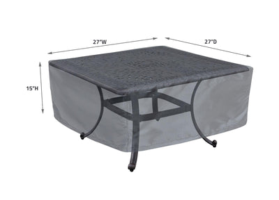 Occasional Table Square/Round 24-26 - 27''Wx27''Dx15''H - Mercury by Shield Outdoor Covers - product image 2 for Resin Society