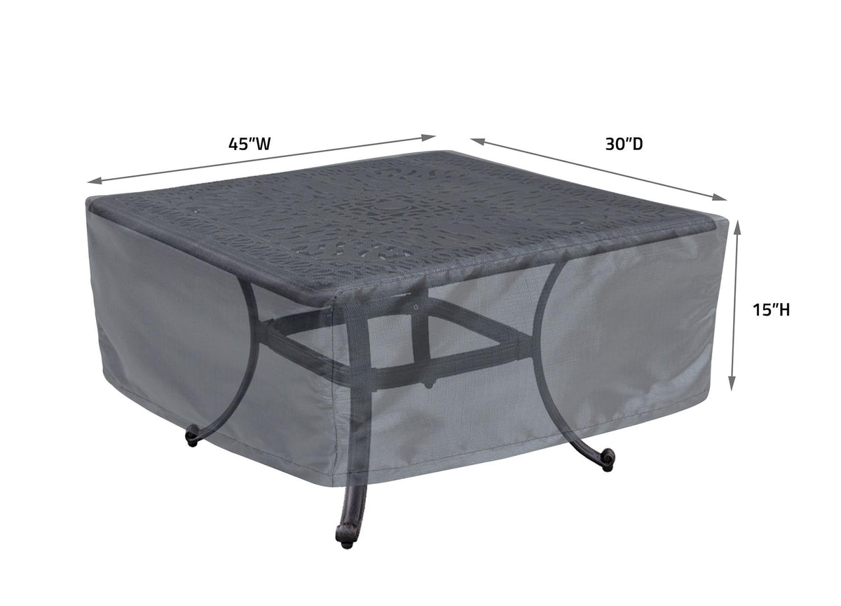 Occasional Table Square/Round 30x45 - 30''Wx45''Dx15''H - Mercury by Shield Outdoor Covers - product image 2 for Resin Society