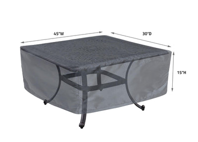 Occasional Table Square/Round 30x45 - 30''Wx45''Dx15''H - Mercury by Shield Outdoor Covers - product image 2 for Resin Society