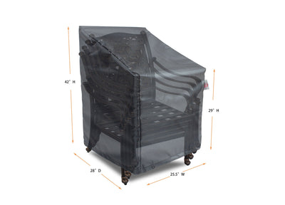 Chair Cover Small - 25.5"W x 28"D x 29''/42"H Gold by Shield Outdoor Covers - product image 2 for Resin Society