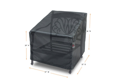 Chair Cover Large - 37"W x 35"D x 24''/36"H Gold by Shield Outdoor Covers - product image 2 for Resin Society