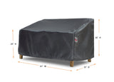 love Large Cover - 62.5" W x 35" D x 24''/36" H - Mercury by Shield Outdoor Covers - product image 2 for Resin Society