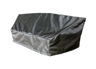 Circular Wicker Sofa Cover - 86''/45''Lx36''Dx32''H - Mercury by Shield Outdoor Covers - main product image for Resin Society