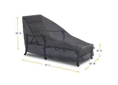 Chaise Lounge Cover - 73" L x 28" W x 18''/22.5"/37'' H - Mercury by Shield Outdoor Covers - product image 2 for Resin Society