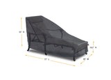 Long Chaise Lounge Cover - 77" L x 30" W x 16.5''/22.5"/32'' H - Mercury by Shield Outdoor Covers - product image 2 for Resin Society