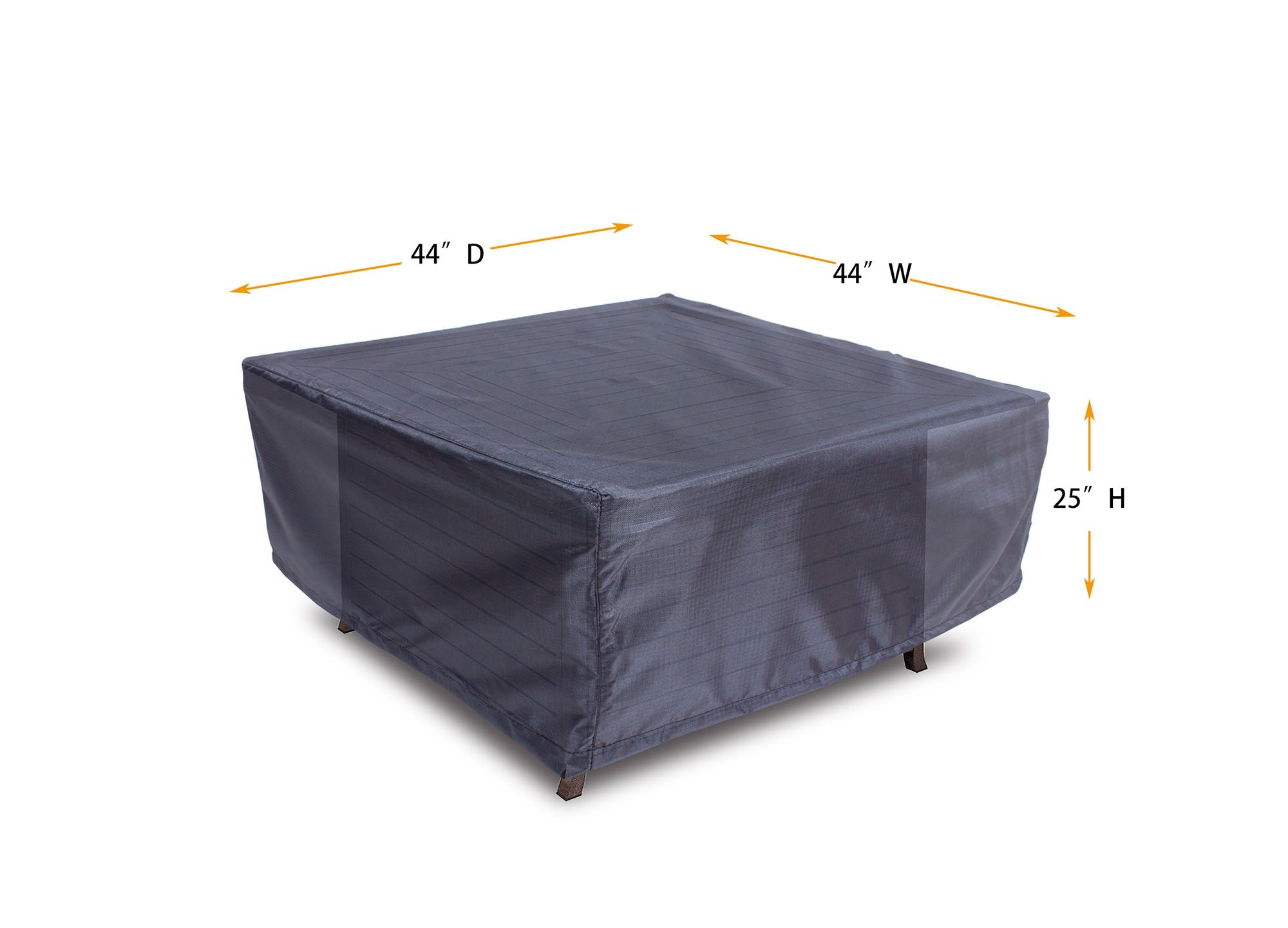 Fire Table Cover Square - 44" W x 44" D x 25" H Gold by Shield Outdoor Covers - product image 2 for Resin Society