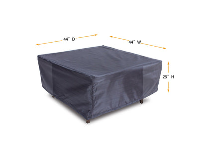 Fire Table Cover Square - 44" W x 44" D x 25" H Gold by Shield Outdoor Covers - product image 2 for Resin Society