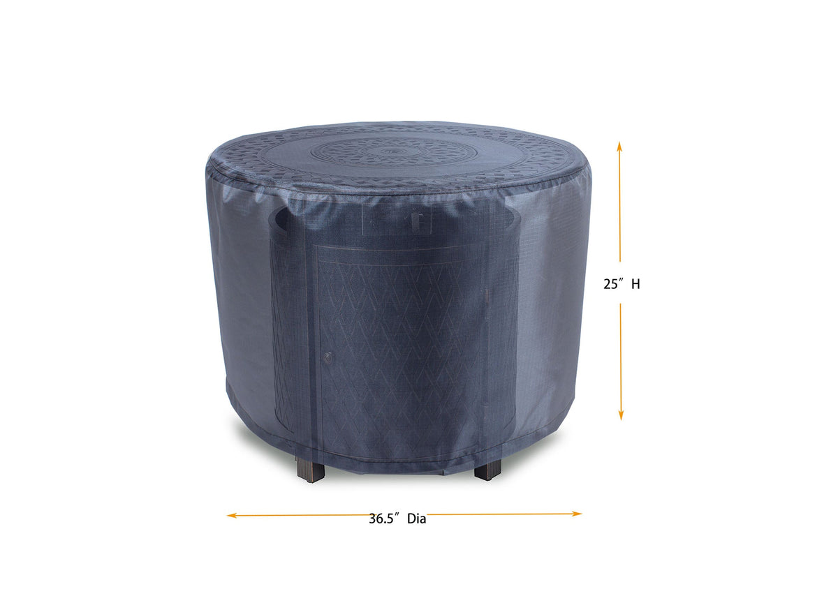 Round Fire Table Cover - DIA36.5''x25''H - Mercury by Shield Outdoor Covers - product image 2 for Resin Society
