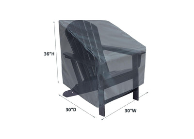 High Back Chair Cover - 30"Wx30"Dx36"H - Mercury by Shield Outdoor Covers - product image 2 for Resin Society
