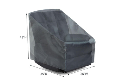 Recliner Chair Cover - 26"Wx35"Dx43"H - Mercury by Shield Outdoor Covers - product image 2 for Resin Society