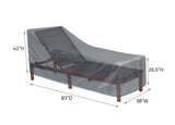 Chaise Lounge Cover Large - 38"Wx83"Dx42"H - Mercury by Shield Outdoor Covers - product image 2 for Resin Society