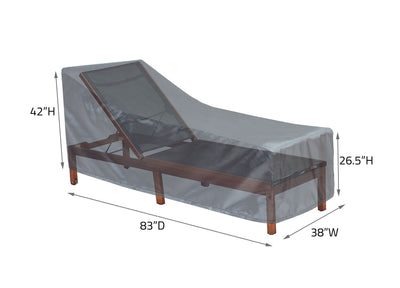 Chaise Lounge Cover Large - 38"Wx83"Dx42"H - Mercury by Shield Outdoor Covers - product image 2 for Resin Society