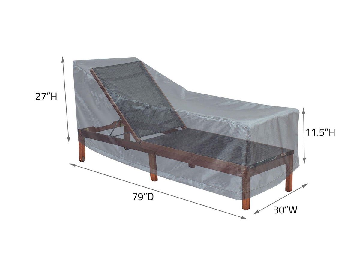 Chaise Lounge Cover Small - 30"Wx79"Dx27"H - Mercury by Shield Outdoor Covers - product image 2 for Resin Society