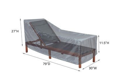 Chaise Lounge Cover Small - 30"Wx79"Dx27"H - Mercury by Shield Outdoor Covers - product image 2 for Resin Society